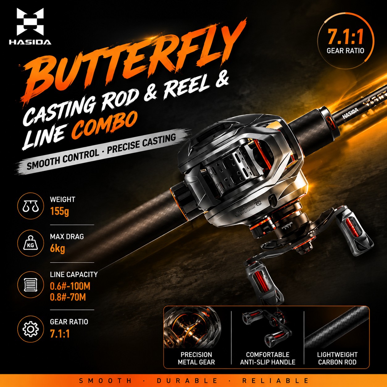 HASIDA BFS Carbon Fiber Fishin - đánh giá và giá Freshwater Line